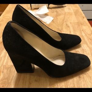 Celine black heels size 38 FR/7 US